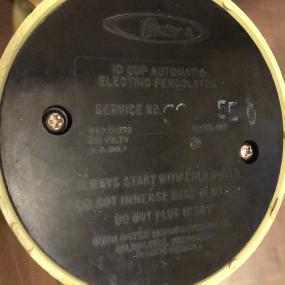 Vintage Oster automatic electric coffee percolator Made in USA - Picture 7 of 9